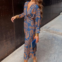 Isadora™ – Elegant Midi Dress with Timeless Charm Print