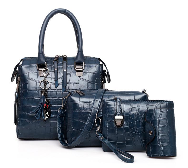 Evelyn - Set of 4 Leather Bags Everyday Elegance (Buy 1 and Get 1 Free)