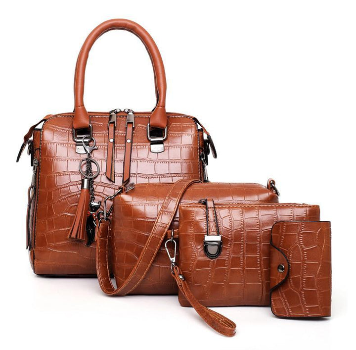 Evelyn - Set of 4 Leather Bags Everyday Elegance (Buy 1 and Get 1 Free)