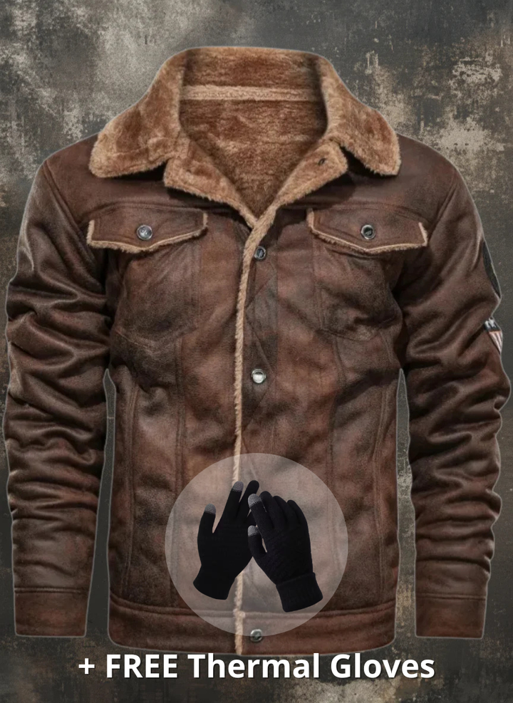 Elegant and warm polar fleece jacket + Free Thermal Gloves