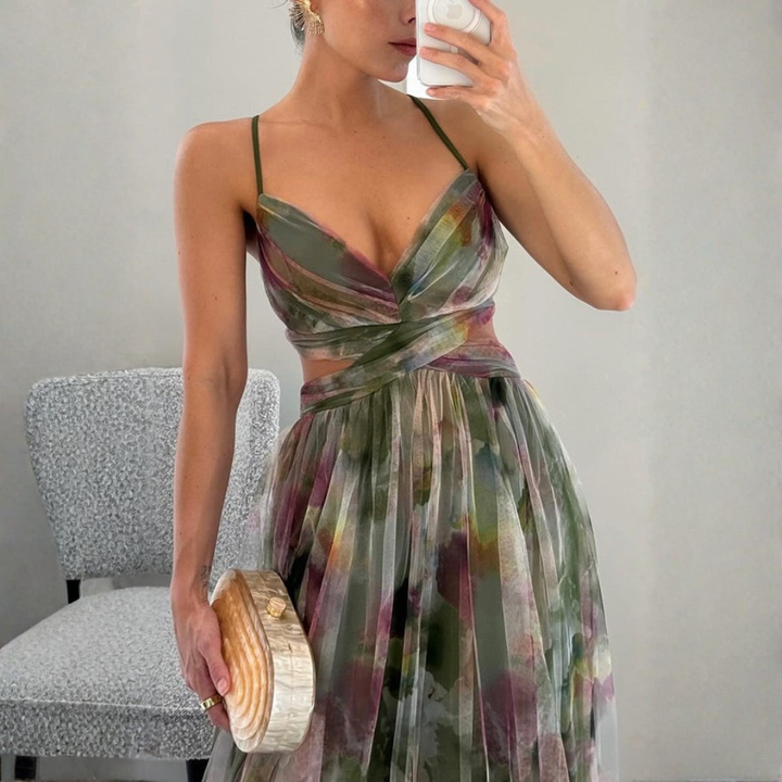 Giselle | Enchanting Floral Print Maxi Dress