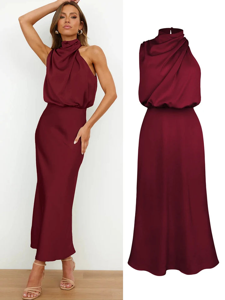 Ondina | Elegant and Flowy with Asymmetrical High Neck