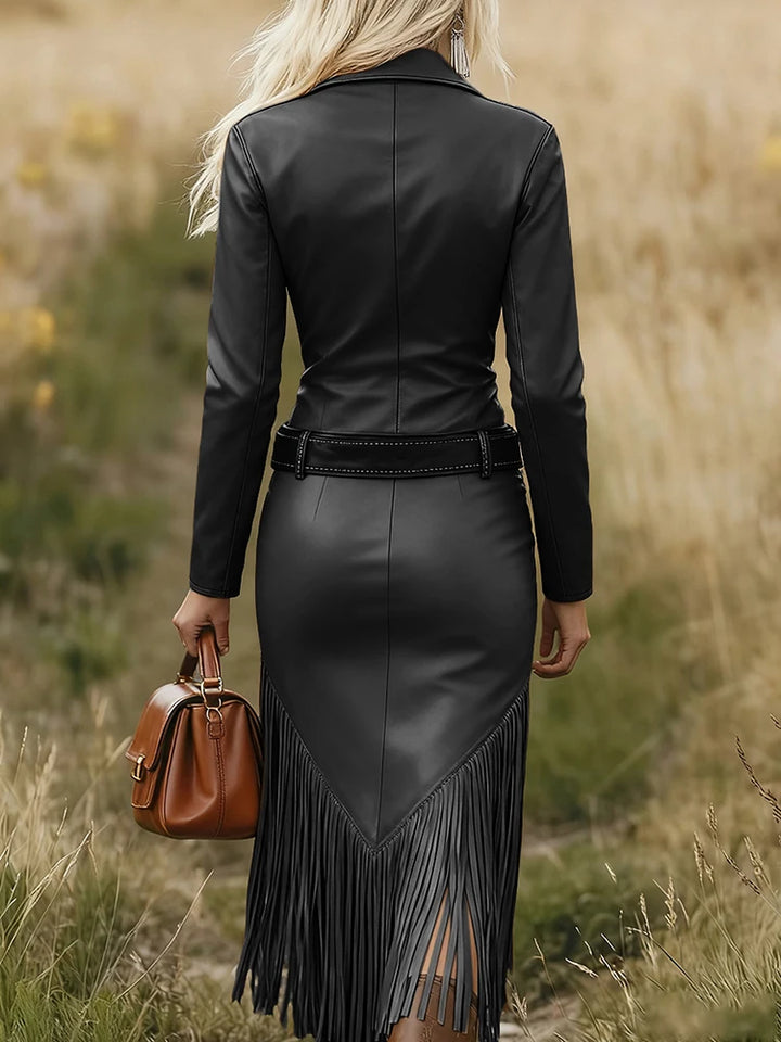 Valentina - Elegant Denim Dress