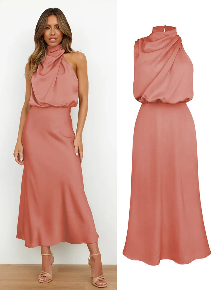 Ondina | Elegant and Flowy with Asymmetrical High Neck