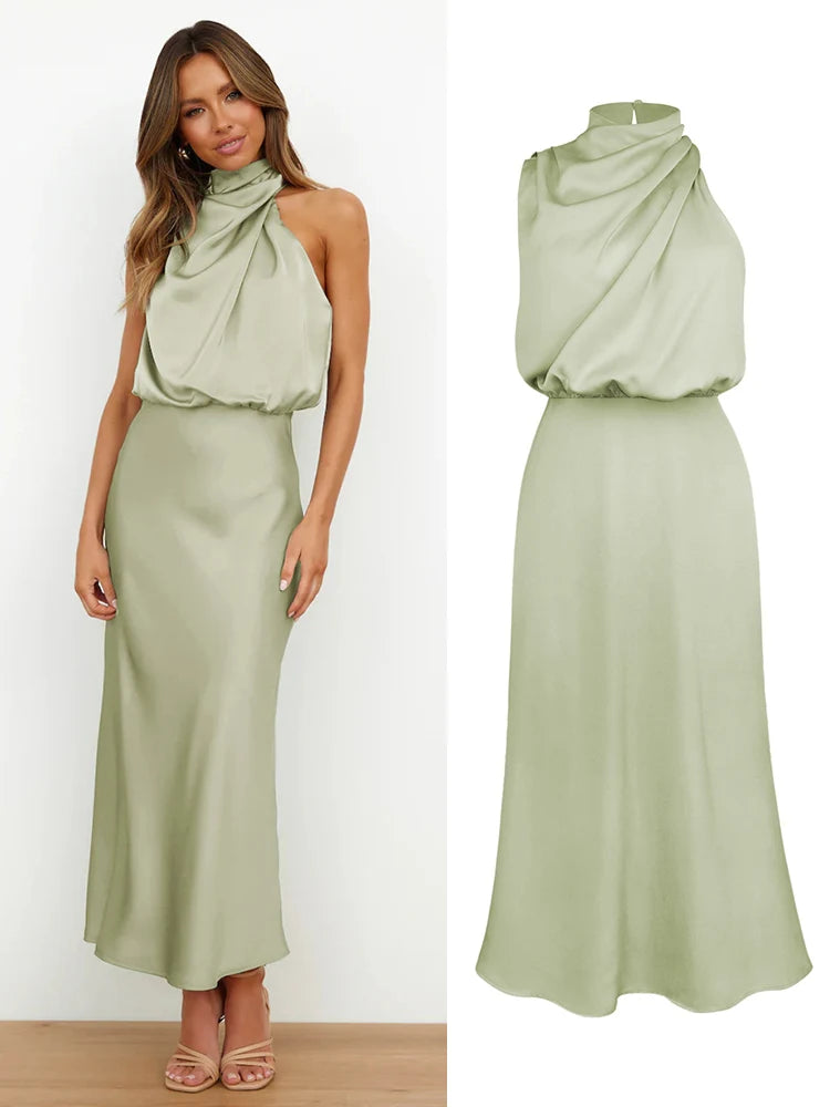 Ondina | Elegant and Flowy with Asymmetrical High Neck
