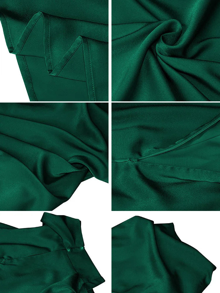 Ondina | Elegant and Flowy with Asymmetrical High Neck