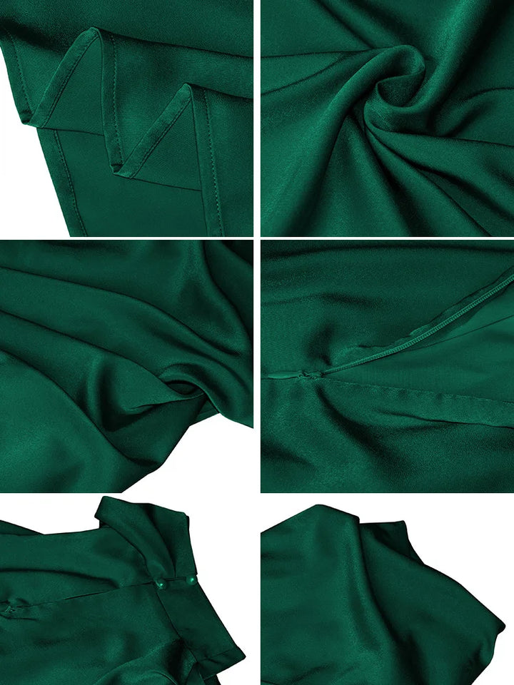 Ondina | Elegant and Flowy with Asymmetrical High Neck