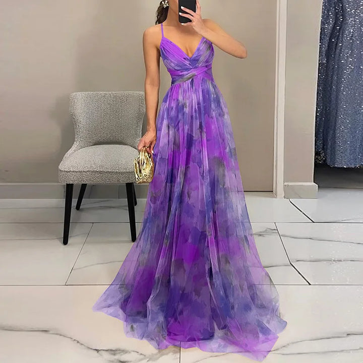 Giselle | Enchanting Floral Print Maxi Dress