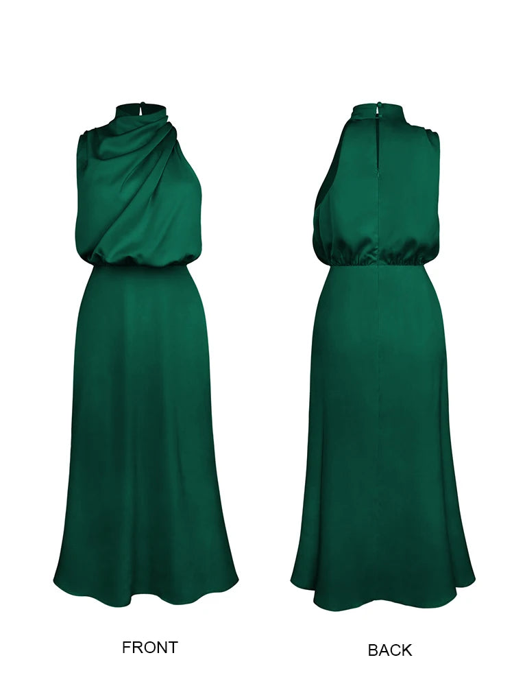 Ondina | Elegant and Flowy with Asymmetrical High Neck