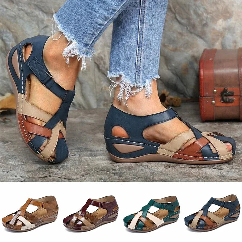 Emerald – Sandals with Interlaced Straps and Ergonomic Sole