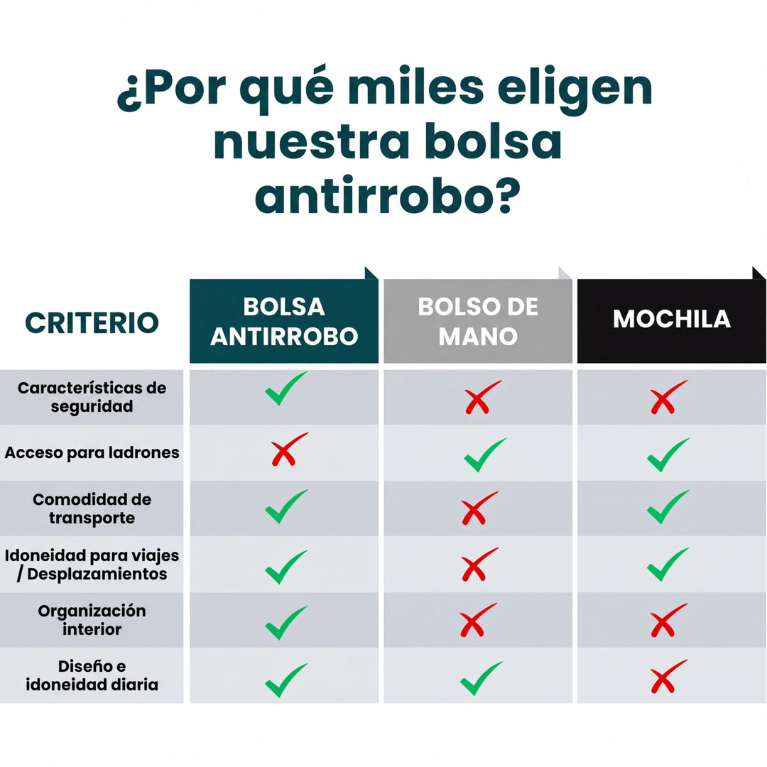 Bolso antirrobo premium de viaje