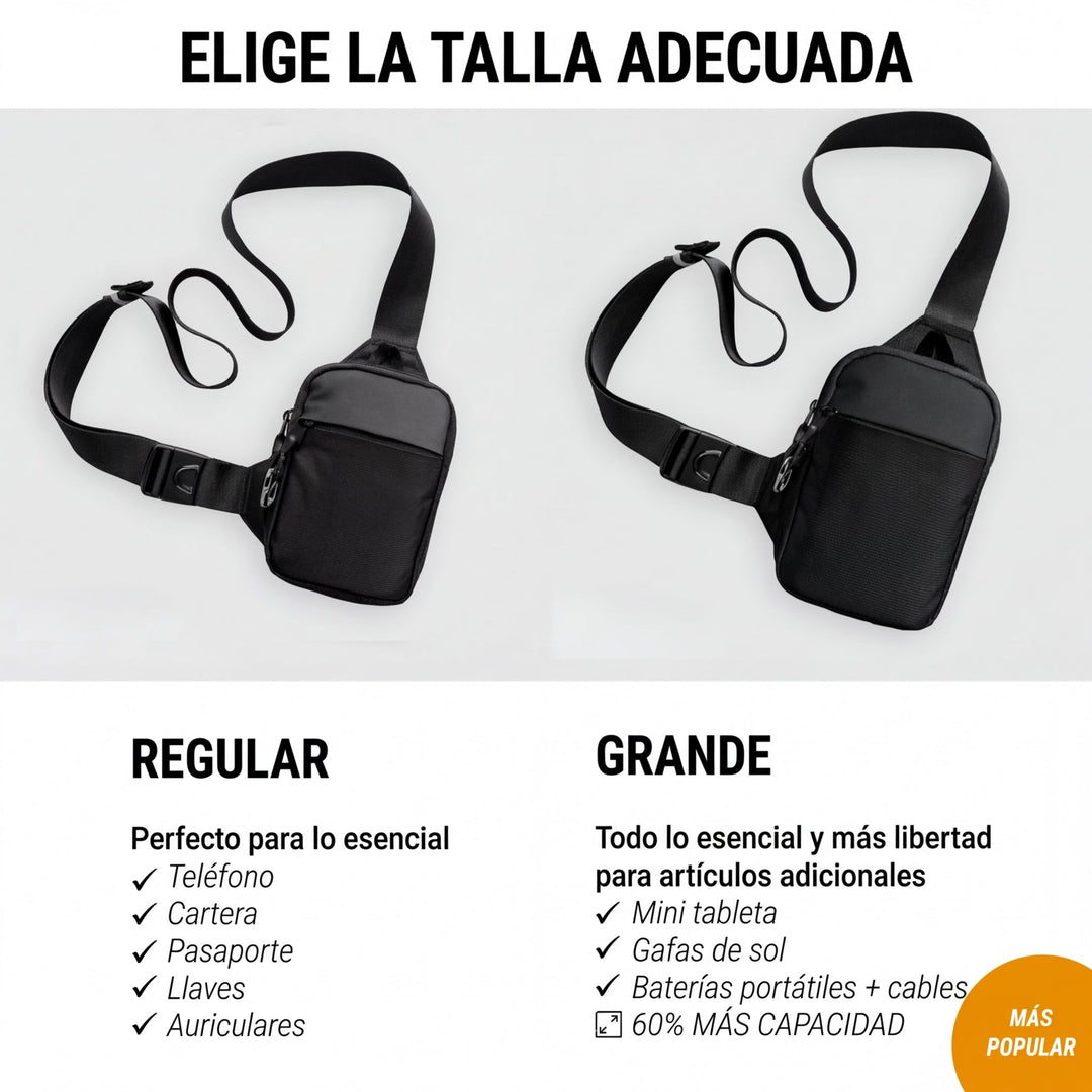 Bolso bandolera de viaje