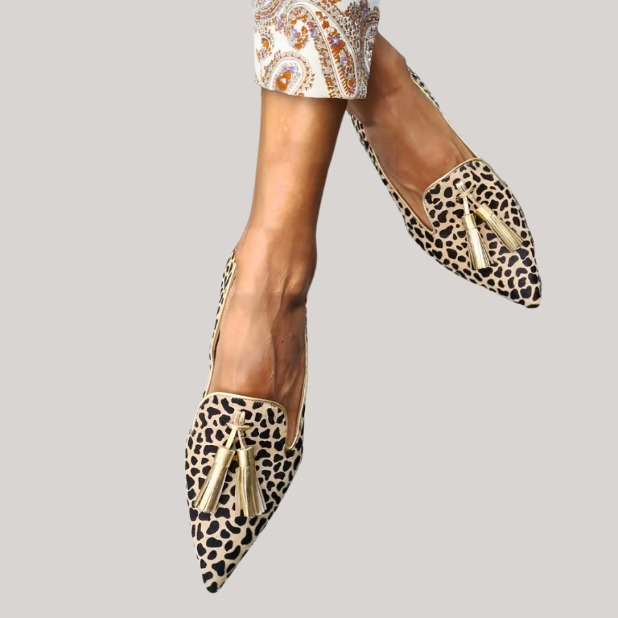 Maëlys™ - Leopard print loafers for women
