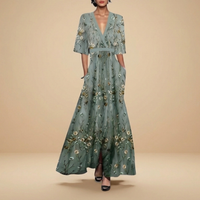Alma | Elegant Floral Maxi Dress